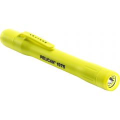 1975 Flashlight Pocket Clip, 2AAA, LED, Yellow, Ex-Proof, Class 1,2,3 D1, Lumen 117, PELICAN (019750-0300-245)