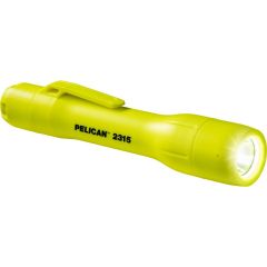 2315 Flashlight LED, Yellow Class I, II, III - Division 1 / IECEX IA Safety Certified, 2AA, PELICAN (023150-0100-245)