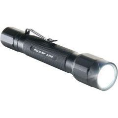 2360 Flashlight, Tactical, LED, 2AA, Black, Lumen 375/29, PELICAN (023600-0002-110)