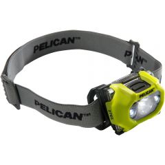 2765 Headlamp, LED, Yellow, 3AAA, Class I Div 1/IECEX IA, Lumen 155/132/78, PELICAN (027650-0103-245)