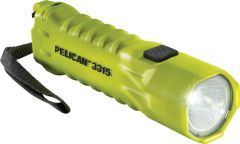 3315 Flashlight, 3AA, LED, Yellow, Lumen 160, Class I/Ii/Iii Div 1/IECEX IA, PELICAN (033150-0103-245)