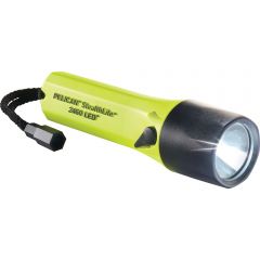 2460C LED Flashlight Rechargeable Yellow, 4AA Cells, Ex-Proof [110V To 240V], PELICAN (2460-012-245/245I)