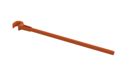 Valve Wheel Wrench, PETOL - TITAN, Single-ended OAL Length 15'', Wrench opening 1'', Steel, GEARENCH (VW1)